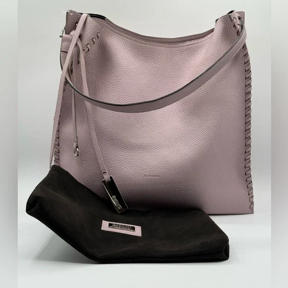 Woman's Elegant Business Leather Shoulder Pink Bag - Crafted by Ripani - Picture 15 of 16